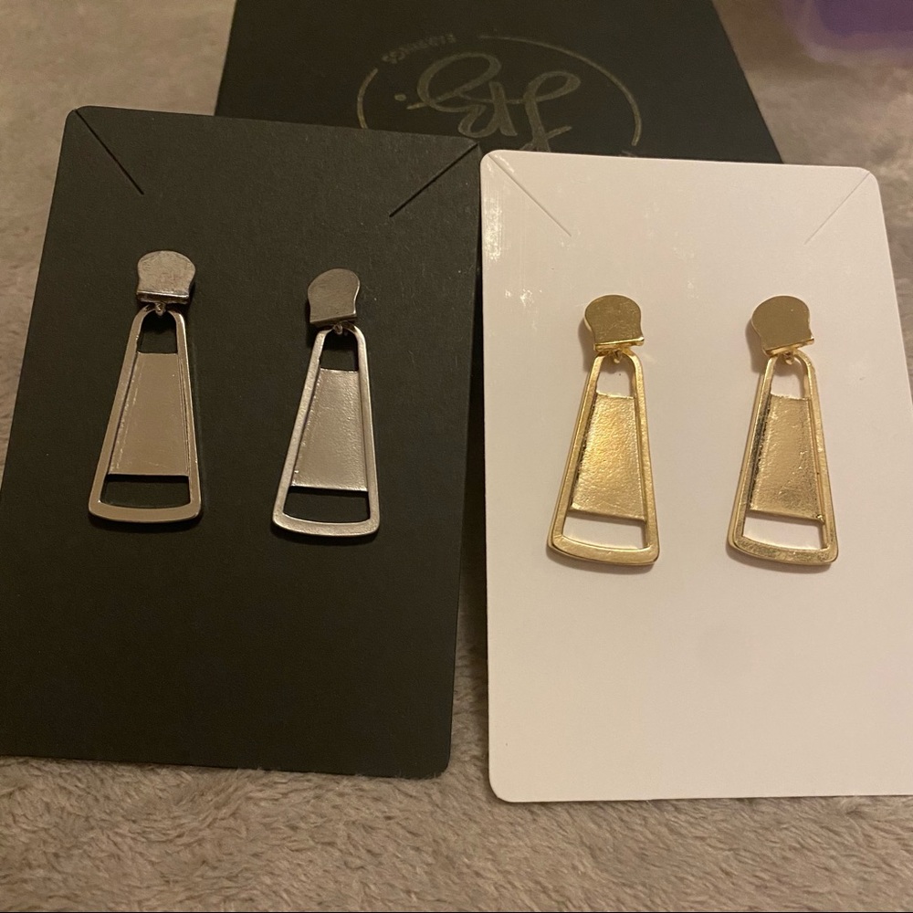 Zipper Pull Earrings